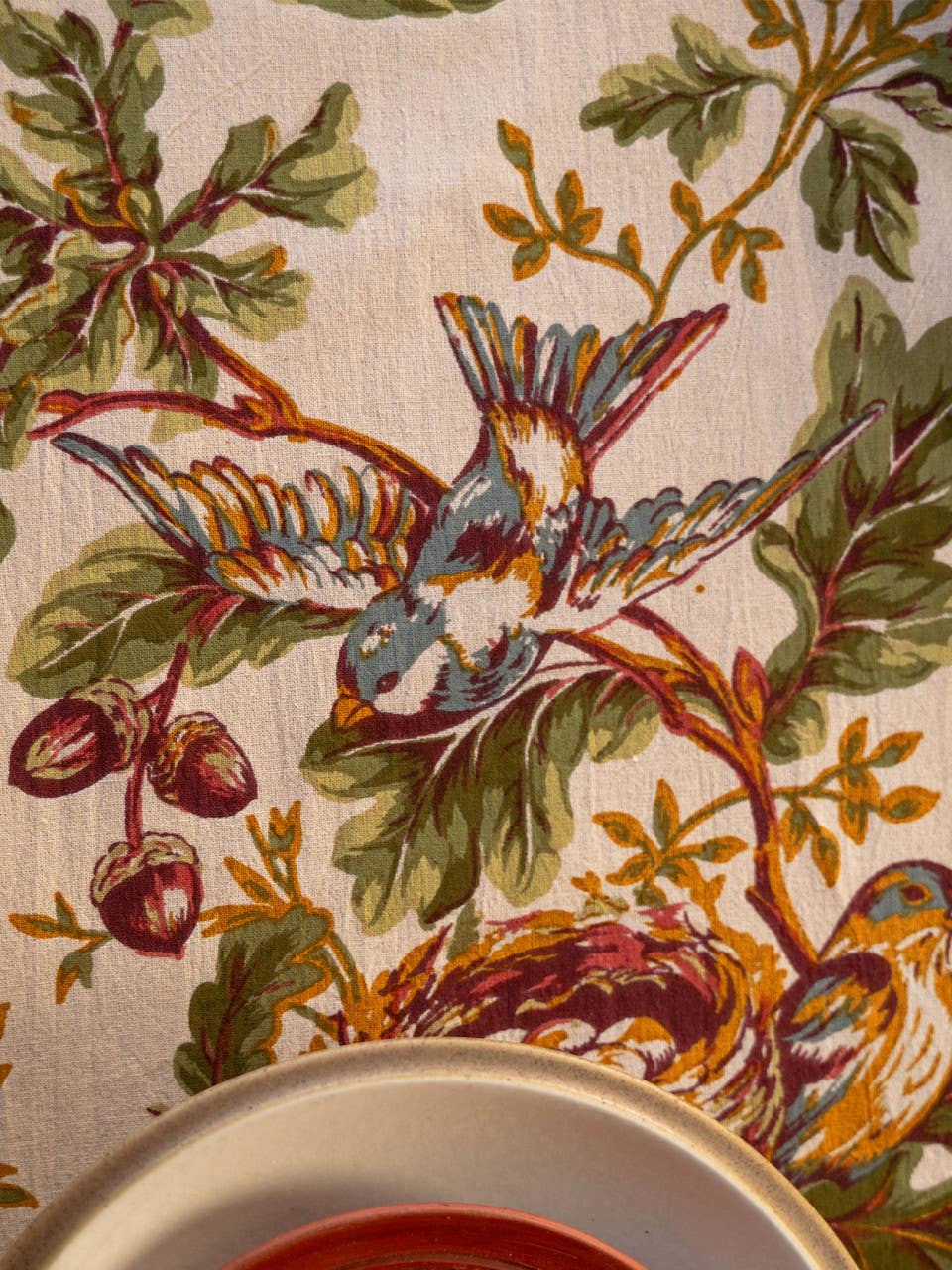 Whispering Oaks Antique White Tablecloth