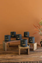 Black Clay Jack - O - Lantern Hurricane