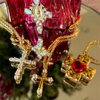 Everlasting CZ Cross Necklace
