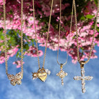 Everlasting CZ Cross Necklace
