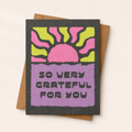 So Very Grateful Sun Card