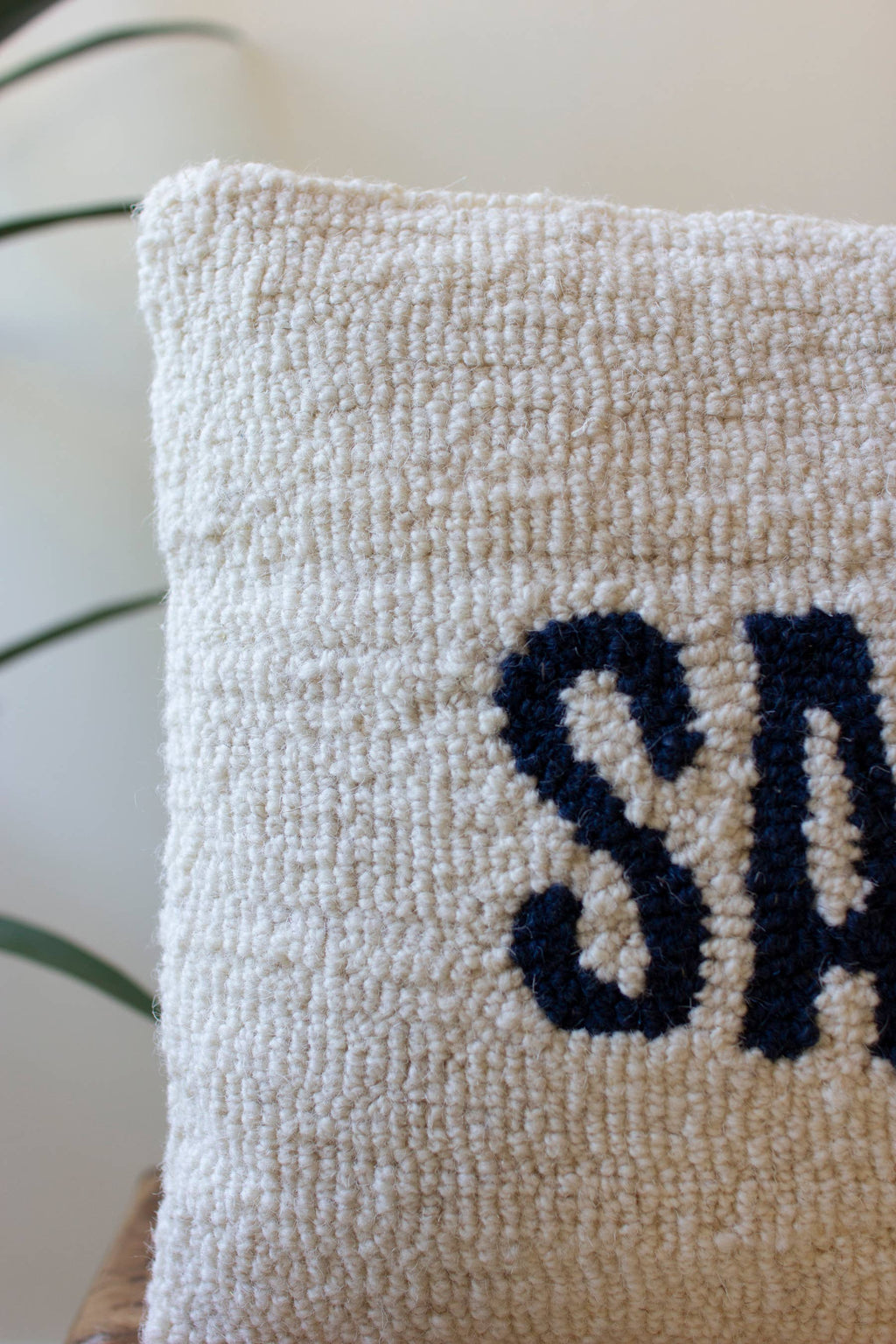 Sandy Toes Hand Hooked Oversize Pillow
