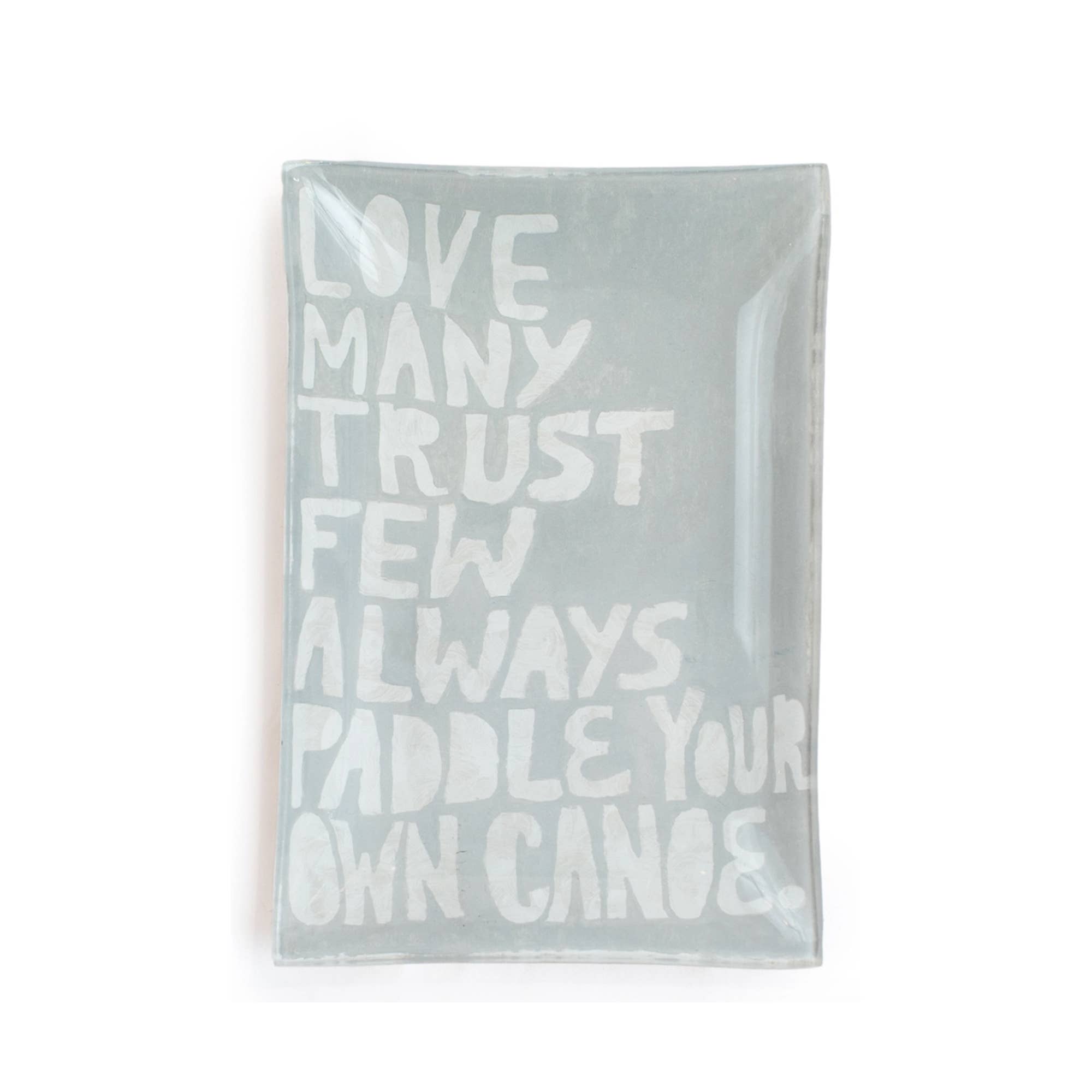 Paddle Your Own Canoe Decoupage Plate