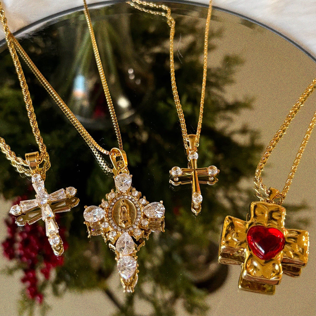 Everlasting CZ Cross Necklace