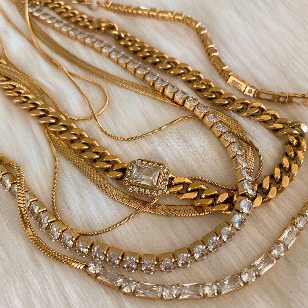 Heirloom CZ Tennis Necklace