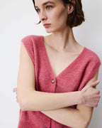 Nars Blush V Sleeveless Cardigan