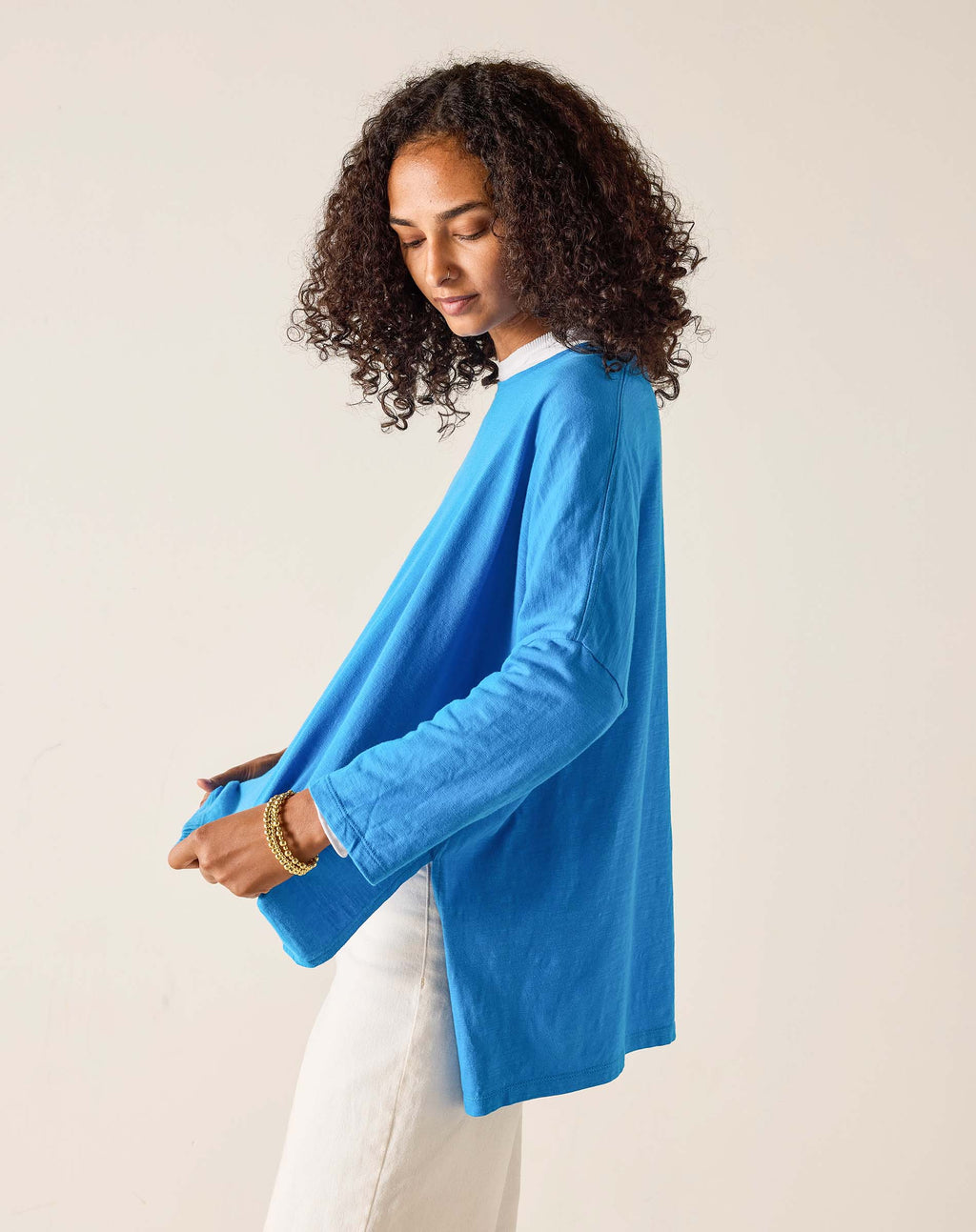 Catalina Brilliant Blue Slub Tee