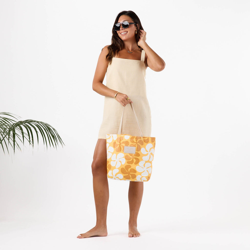Funky Plumeria Honey Day Tripper Tote