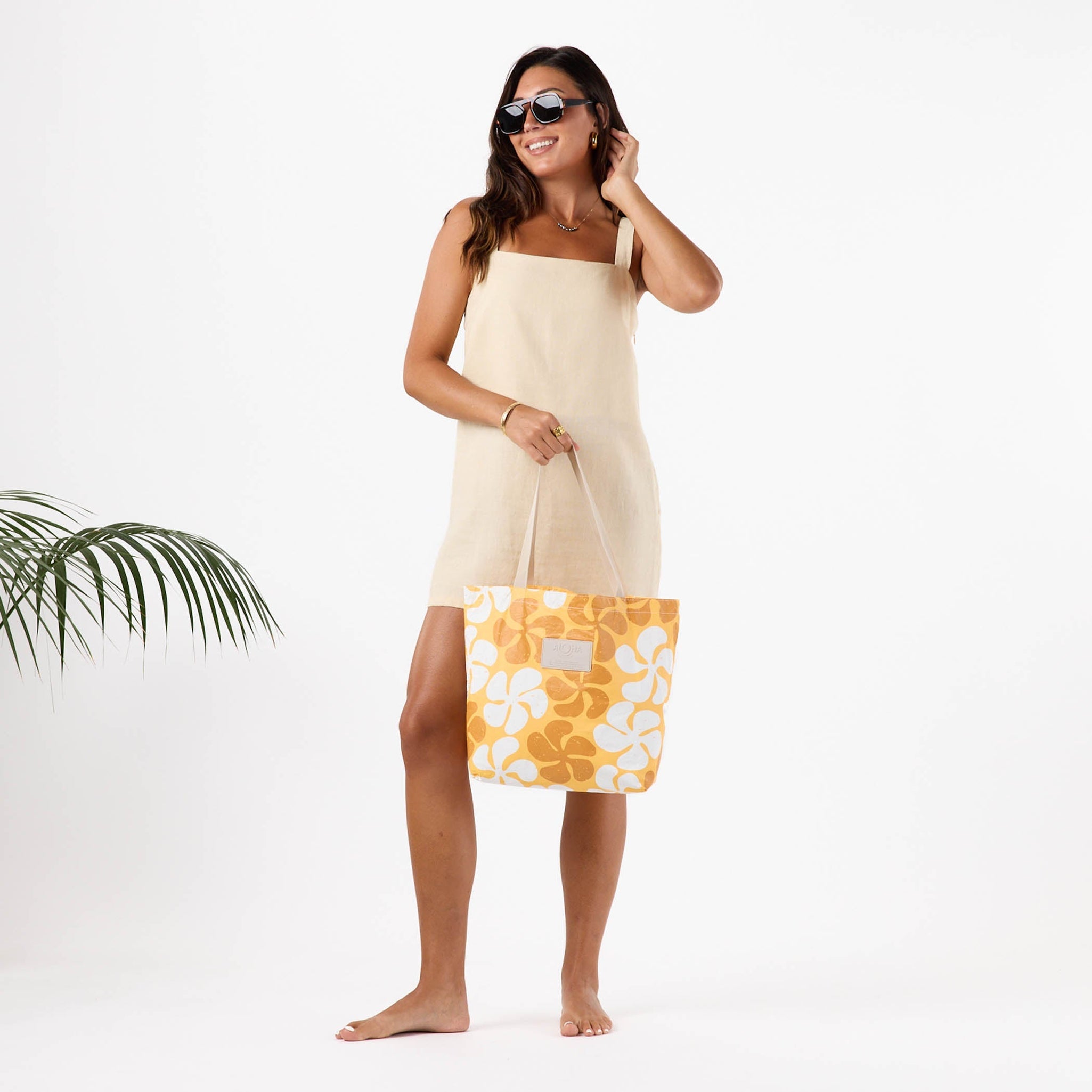 Funky Plumeria Honey Day Tripper Tote