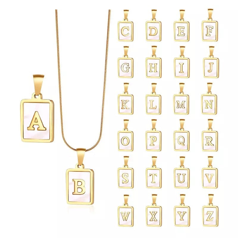 Pearla Initial Necklace