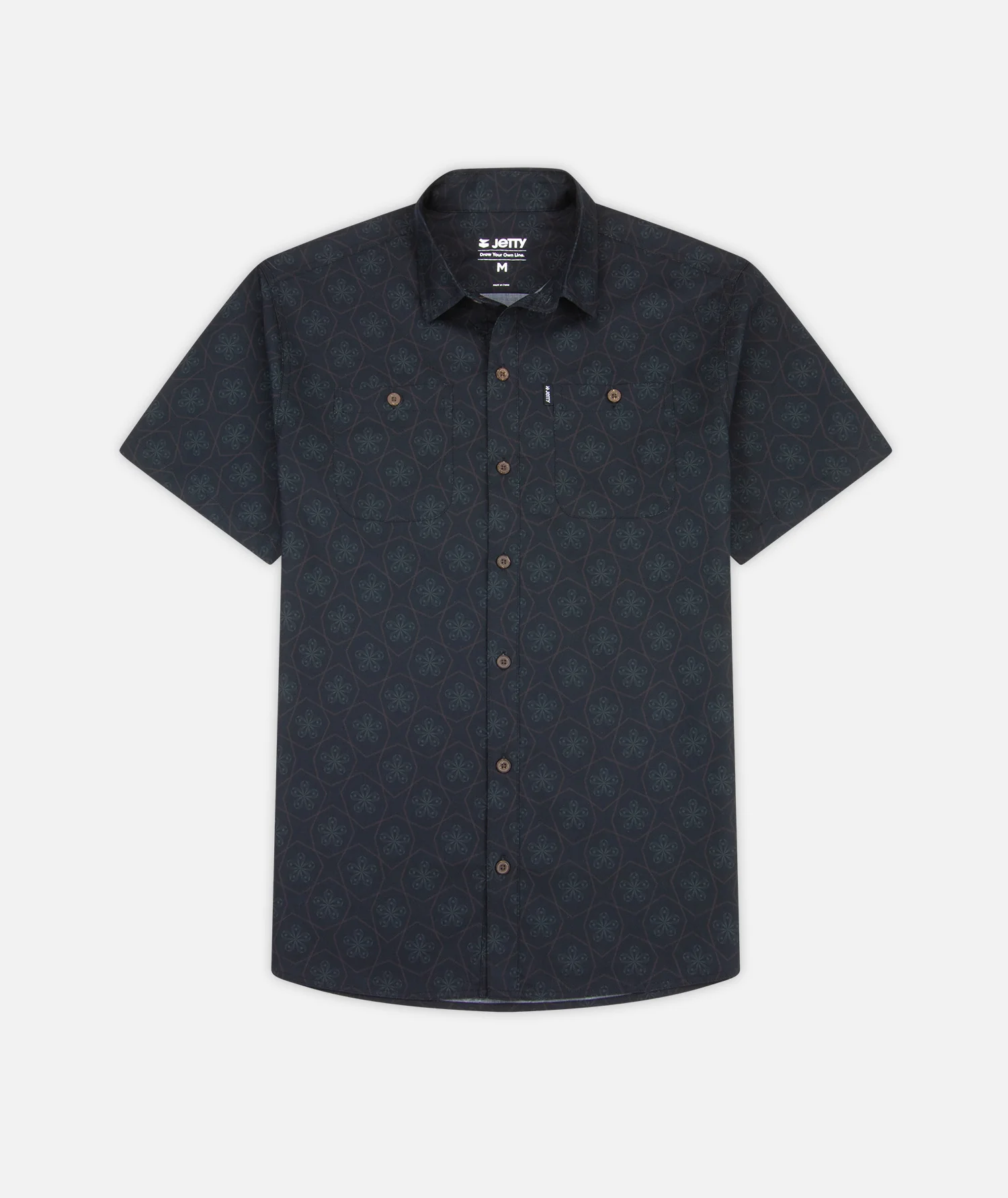 Seabrite Black Button Up Shirt