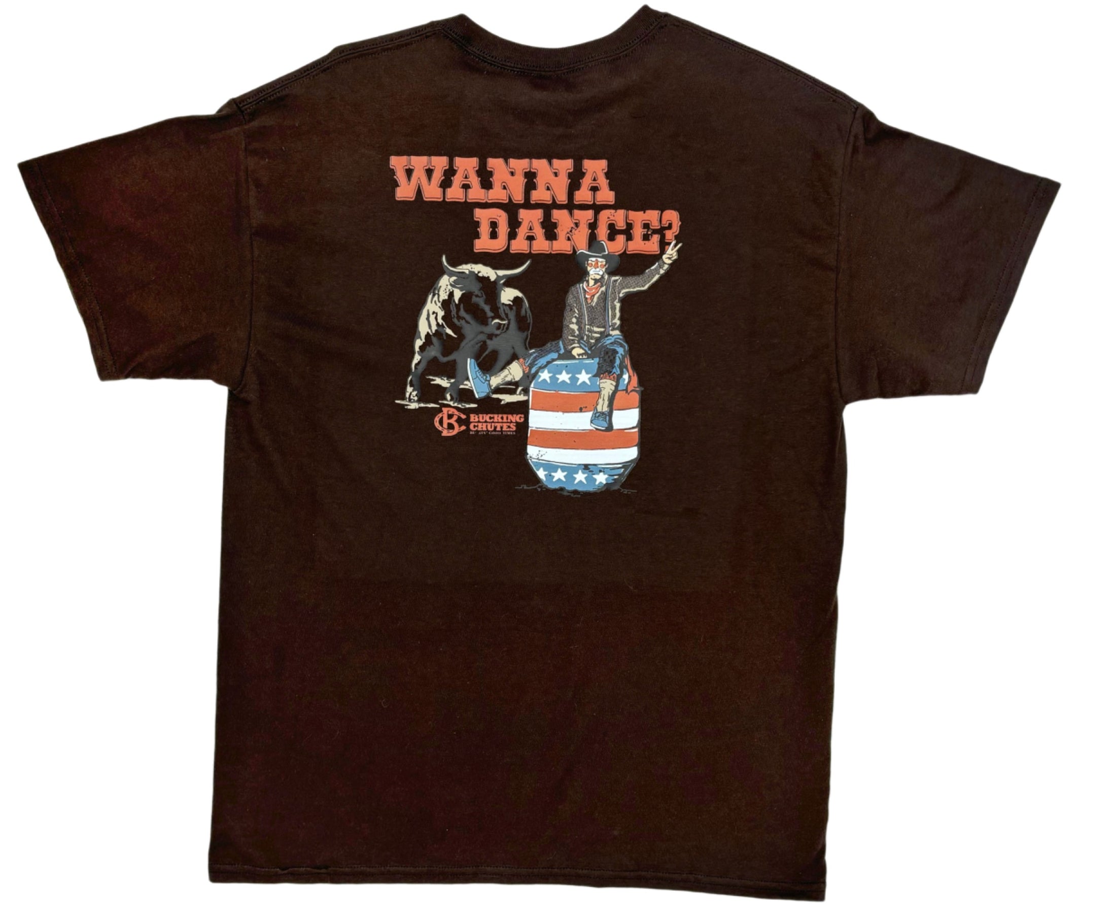 Wanna Dance? Chocolate Brown Tee