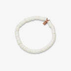 White Disc Stretch Bracelet