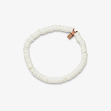 White Disc Stretch Bracelet