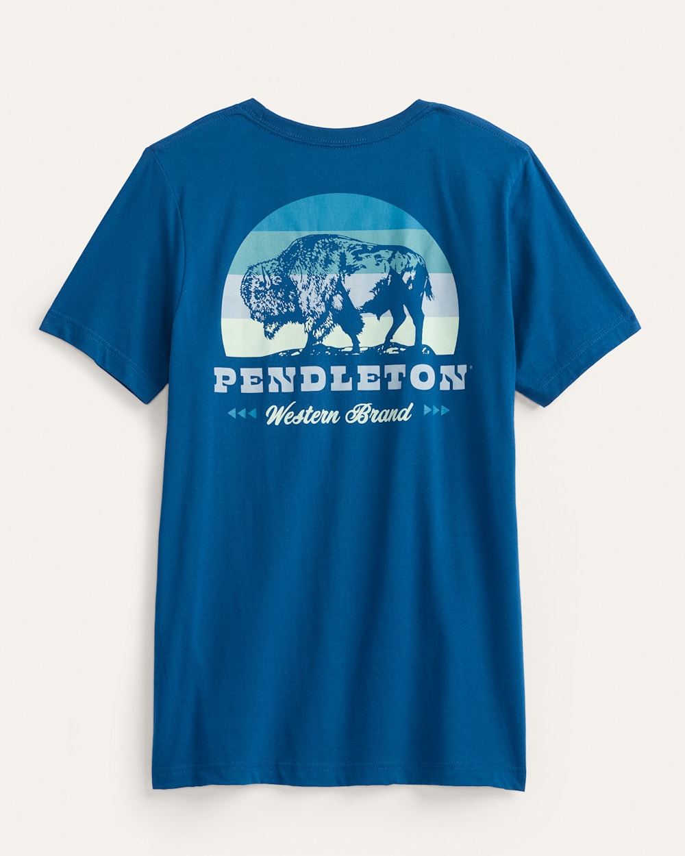 Bison Sunset Cool Blue Tee