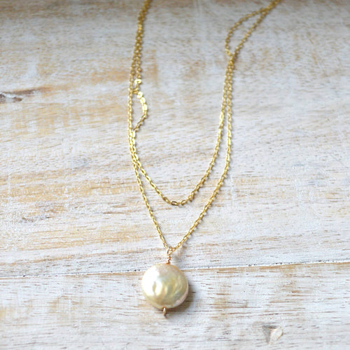 Double Strand Pearl Necklace