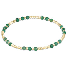 Gemstone Joy Gold 3mm Bead Bracelet