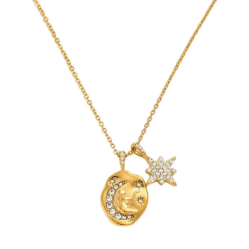 Selene Double Charm Necklace