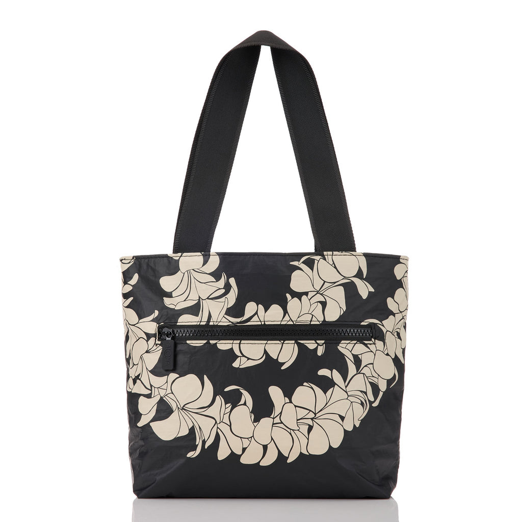 Plumeria Lei Sandstone Mini Tripper Tote