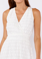 White Floral Eyelet Dress