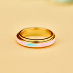 Gold Tie Dye Fidget Ring