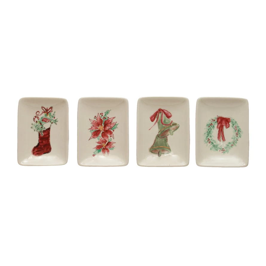 Holiday Square Trinket Dish