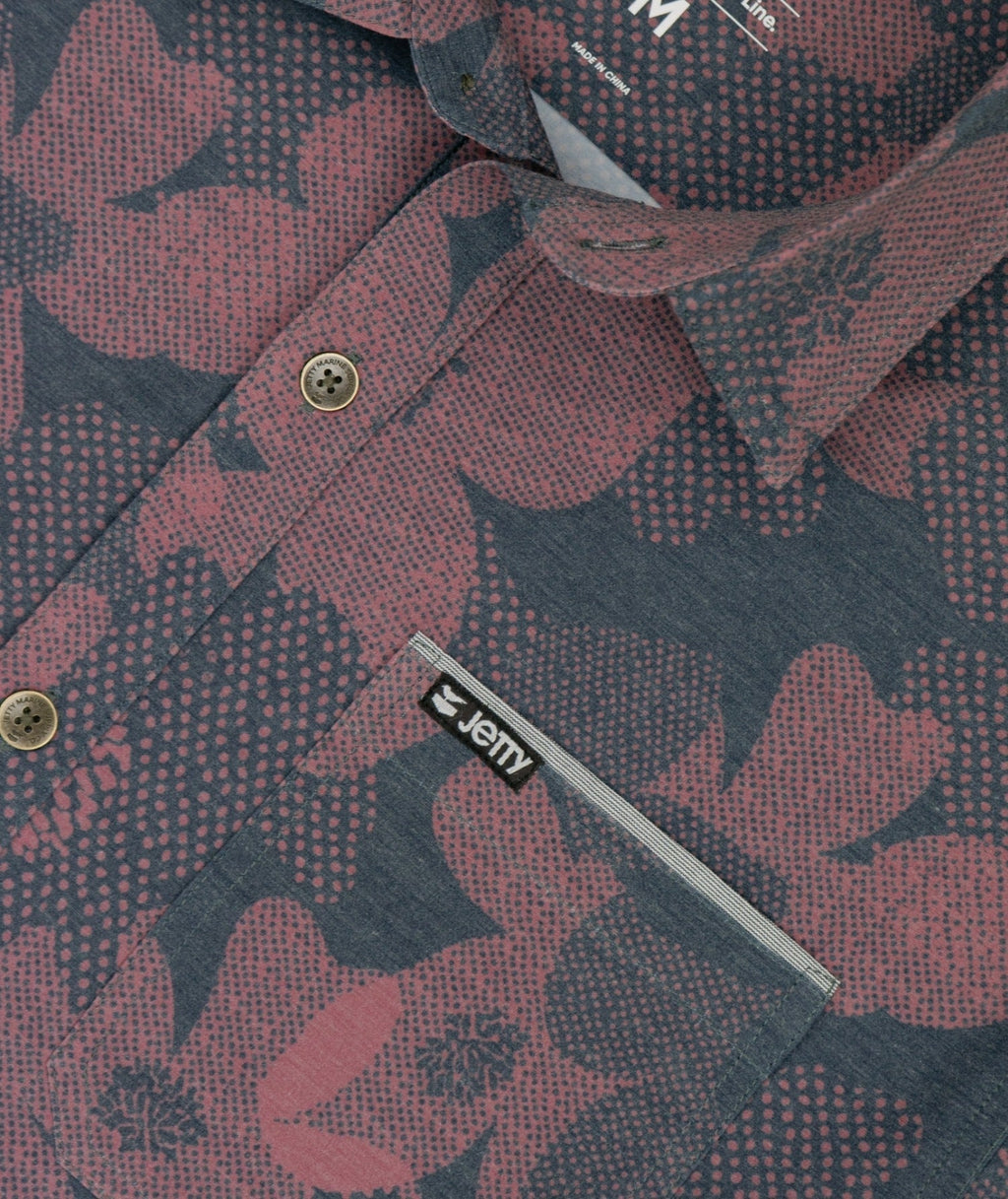 Garwood Mauve Floral Button Up Shirt