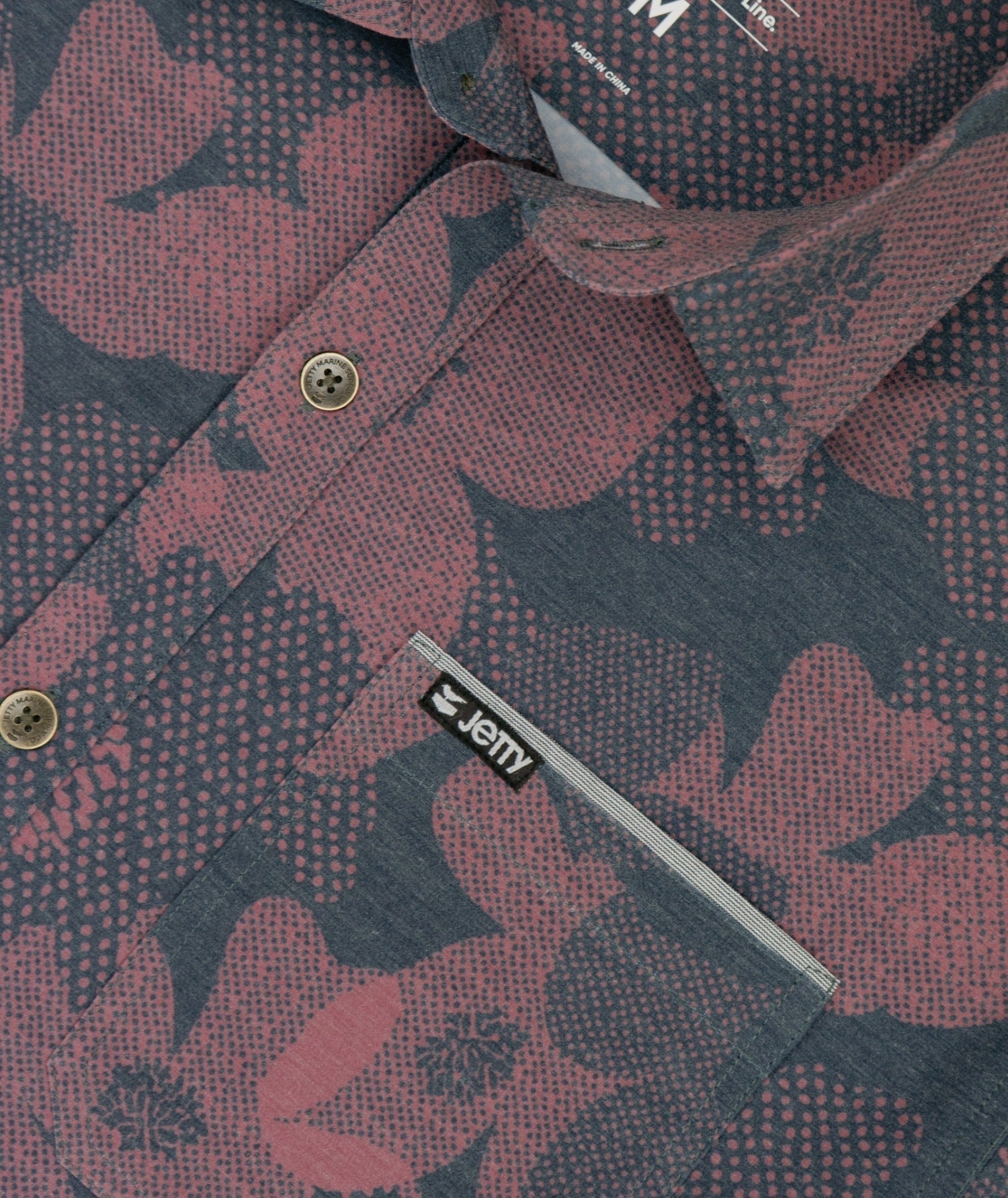 Garwood Mauve Floral Button Up Shirt