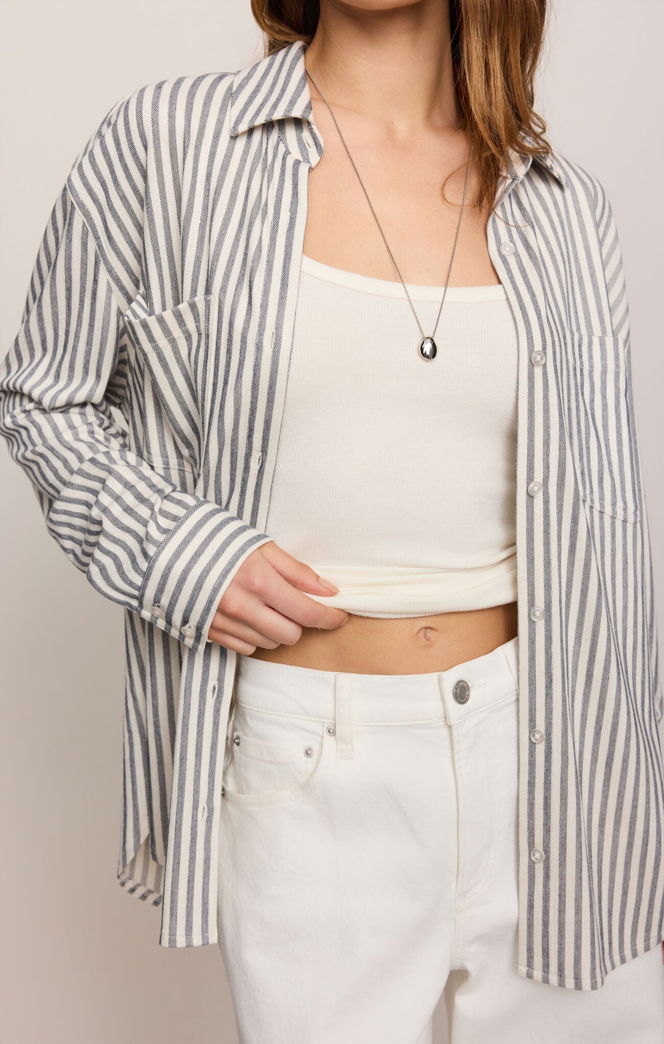 Reese Eclipse Stripe Button-Up