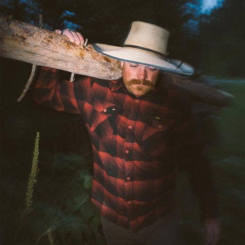 Calico Red Rock Flannel Button-Up