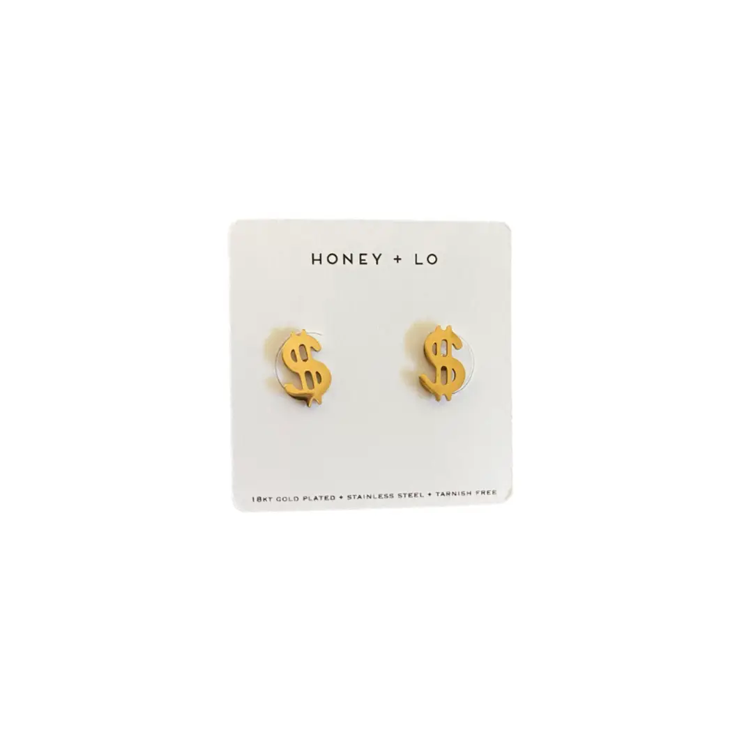 Dollar Sign Studs