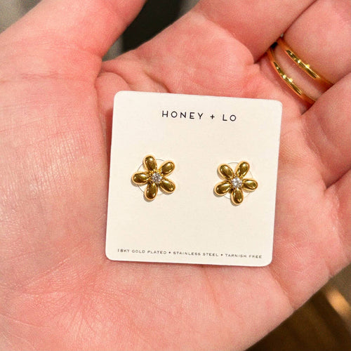 Goldie Flower Studs