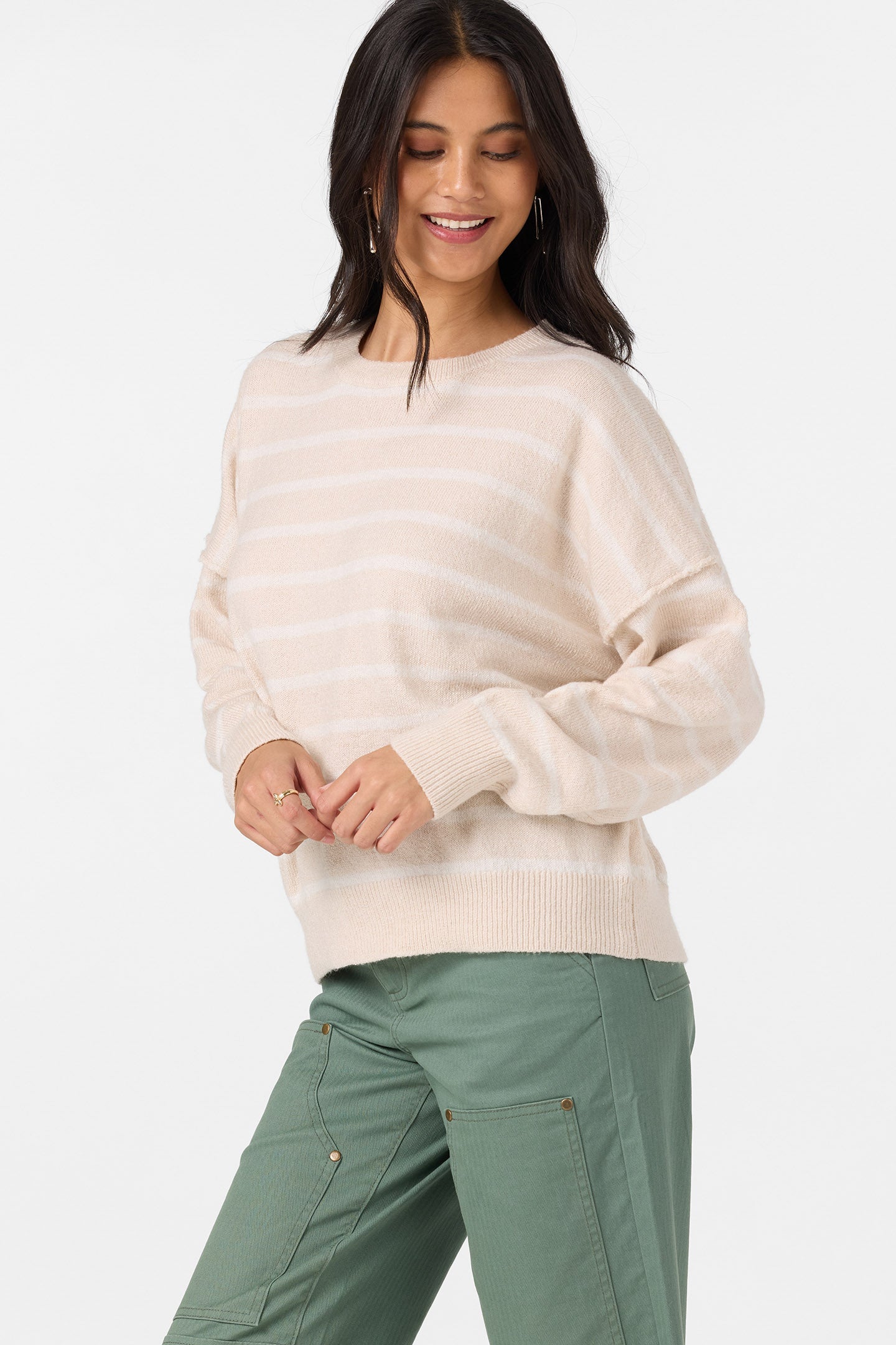 Kari Twill Knit Stripe Sweater