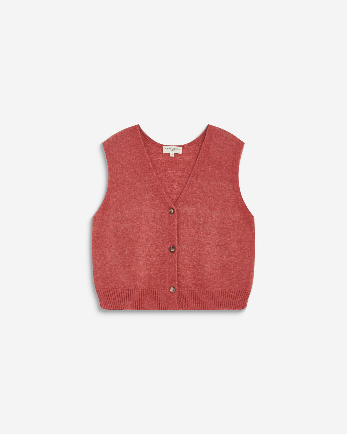 Nars Blush V Sleeveless Cardigan