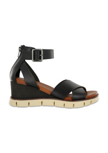 Lauri Black Wedge Sandal