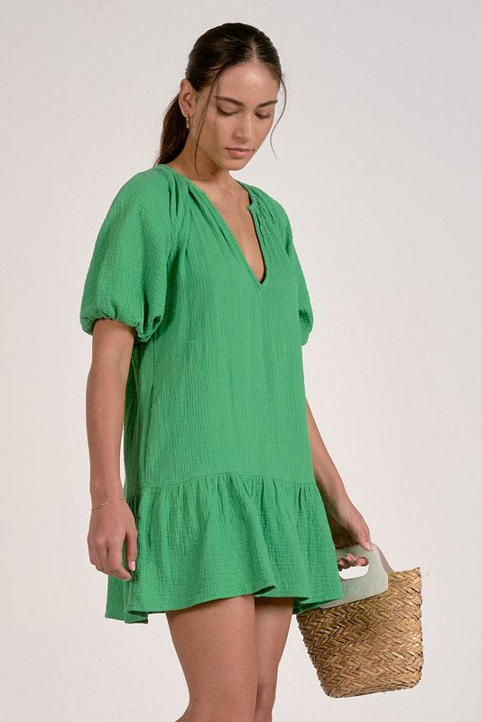 Gina Kelly Green Mini Dress