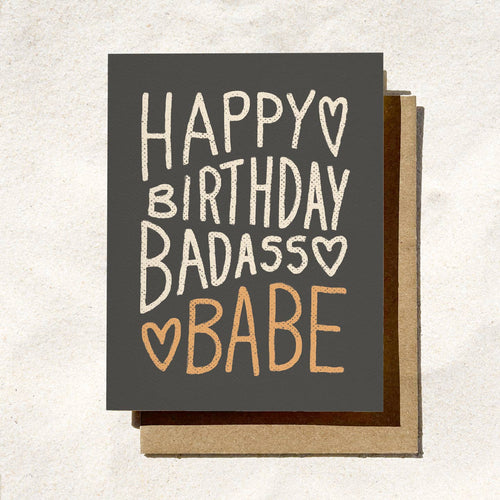 Happy B-Day Bada** Babe Card