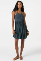 Kindra Crochet Halter Dress