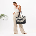 Plumeria Lei Sandstone Holo Holo Tote