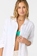 Leni White Button-Up