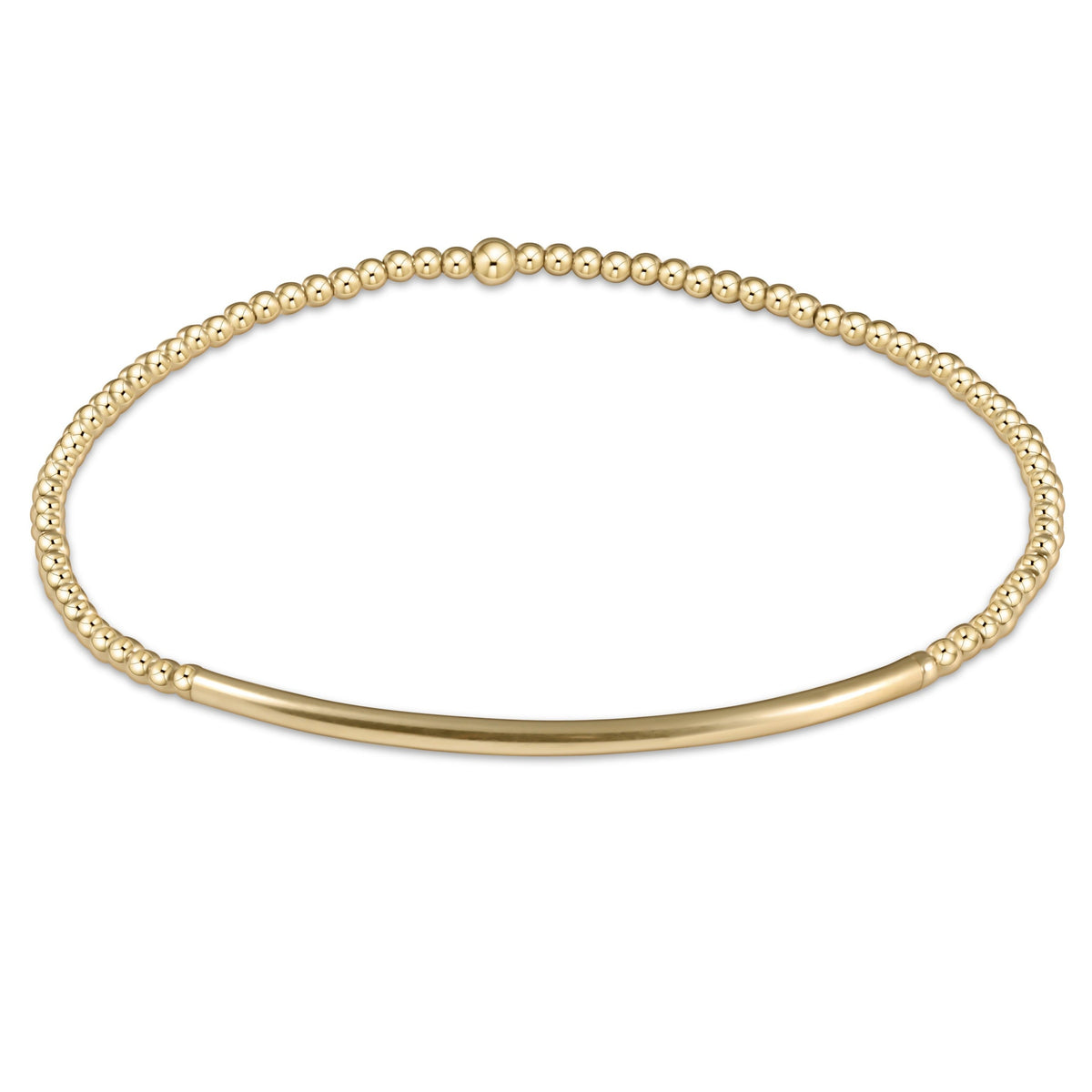 Classic Gold 2mm Bliss Bar Bracelet