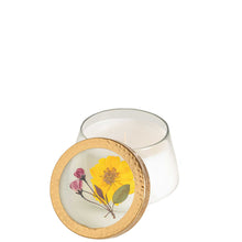 Lemon Blossom & Lychee Medium Pressed Floral Candle