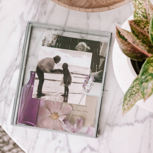 Rectangle Glass Memory Box