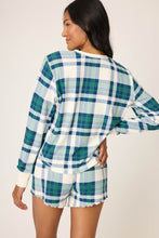 Cozy Life Plaid Thermal Velour Top