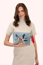 Swooping Swallows Velvet Pouch