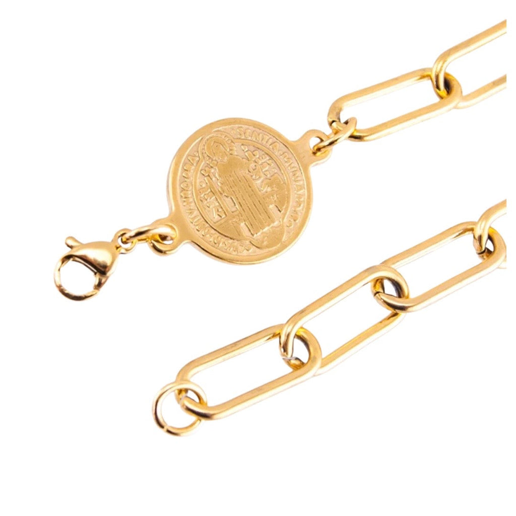 St. Benedict Coin Bracelet