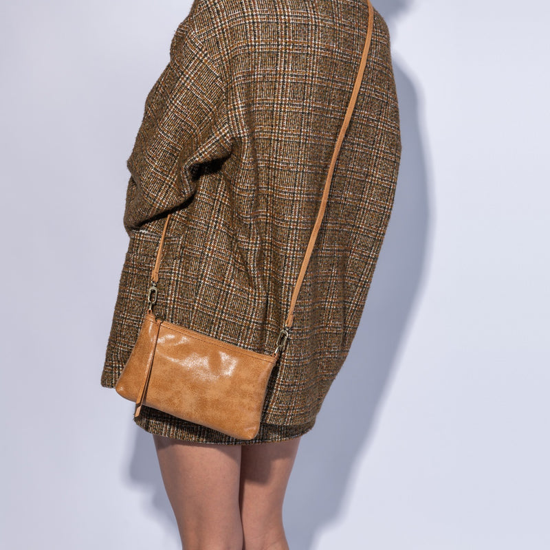 Darcy Buffed Whiskey Crossbody Bag