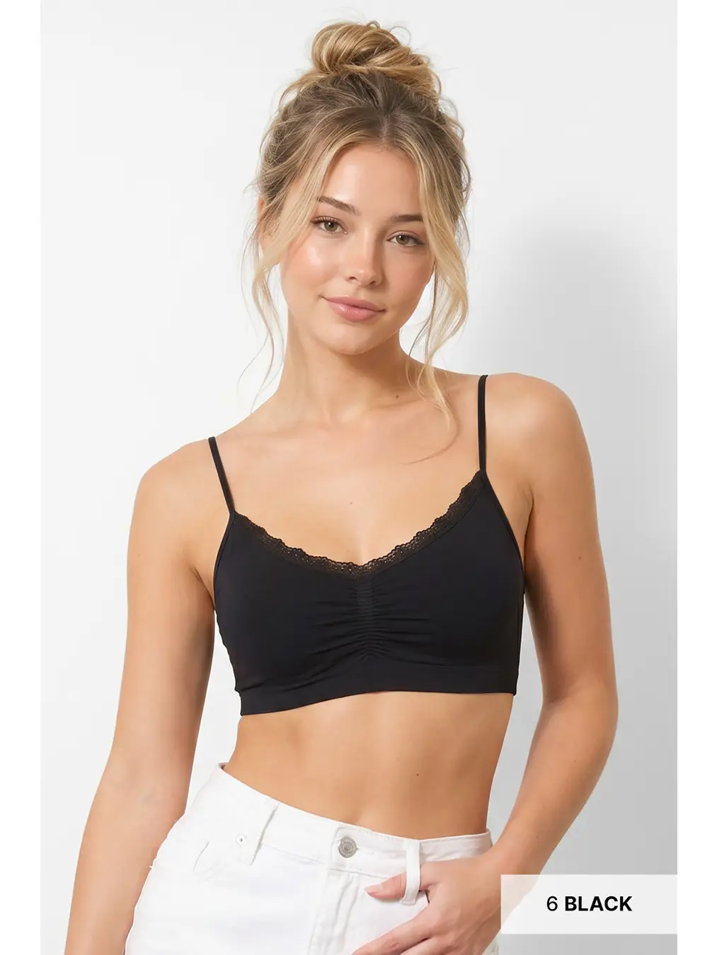 Lace Trim V Bralette