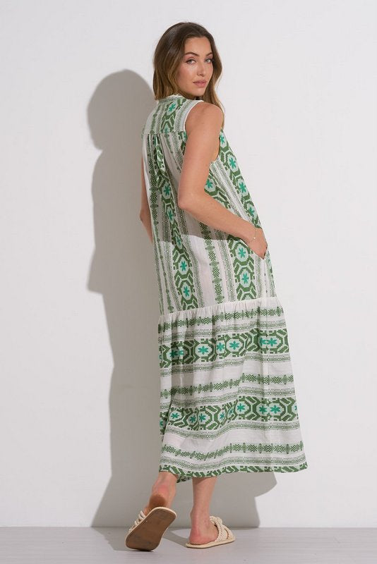 Cyprus Green Midi Dress