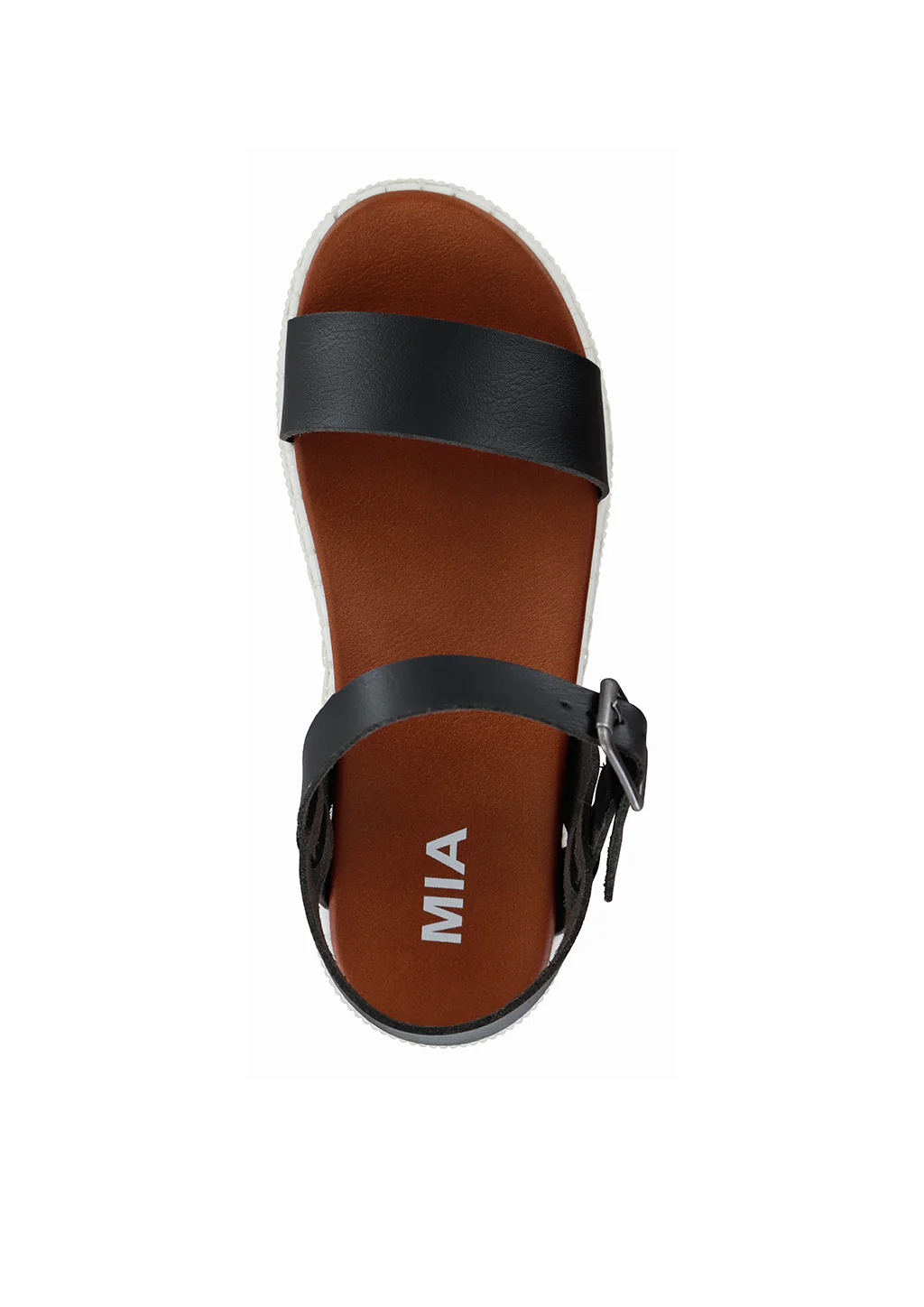Hayley Platform Black Sandal